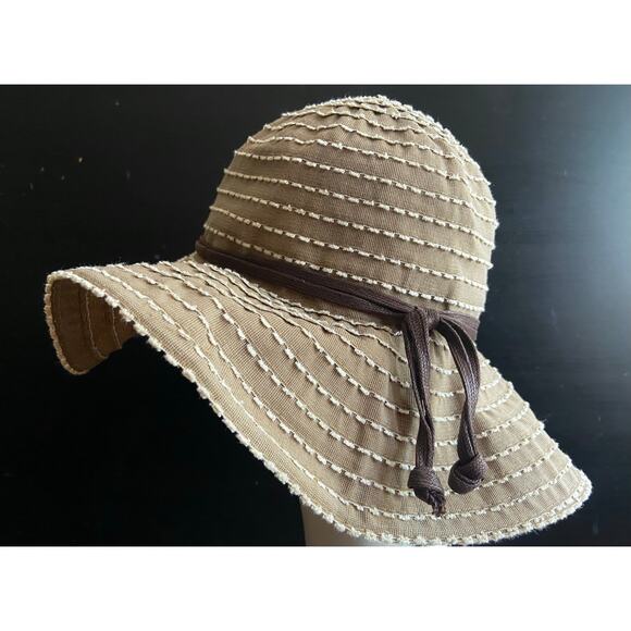 SCALA Sage/Cream Packable Floppy Hat sz OS - Picture 3 of 6